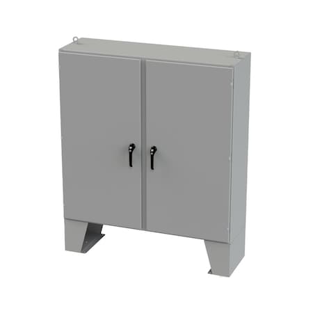 Saginaw Control & Engineering 3 Point Latch with Padlock/Keylock Handle Electrical Enclosures, 60 in H, 18 in D, 60 in W SCE-60EL6018LPPL